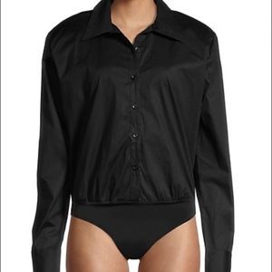 WeworewhatXDanielle Bernstein Button Down Bodysuit